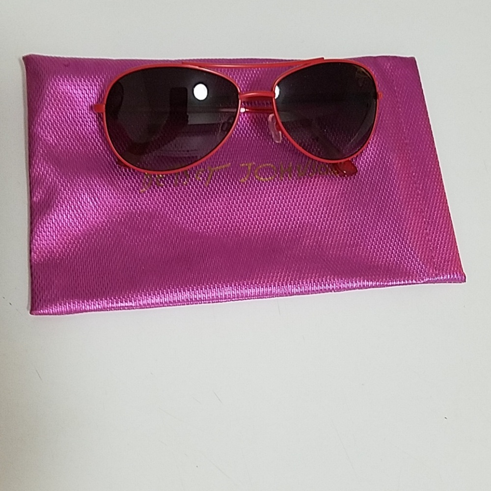 Betsey Johnson Cherry Aviator Sunglasses